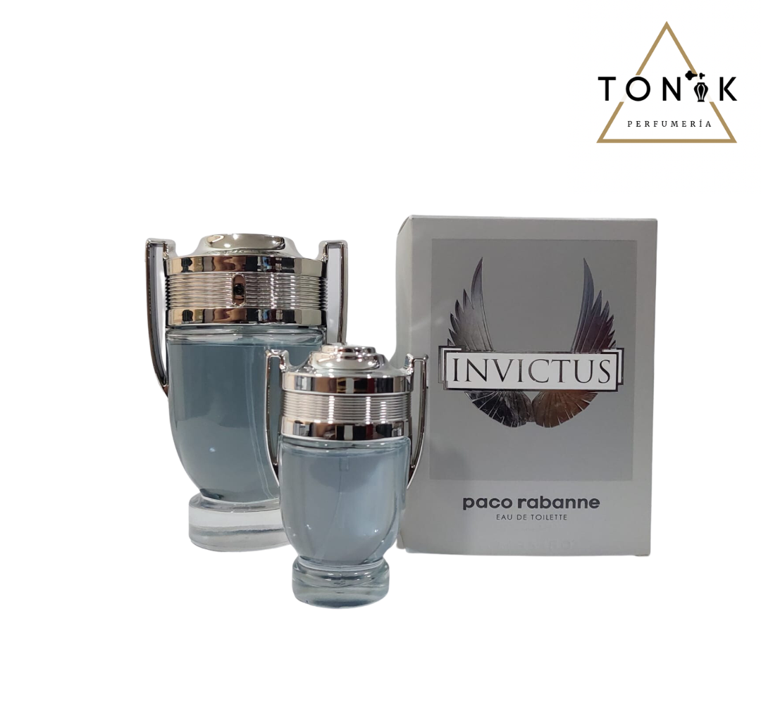 Perfume Invictus Paco Rabanne men 100 ml + 1 perfume mini de 30 ml